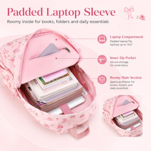 Image of LOIDOU Backpack for Girls School Backpacks Bookbags for Elementary Middle School Women Laptop Backpacks