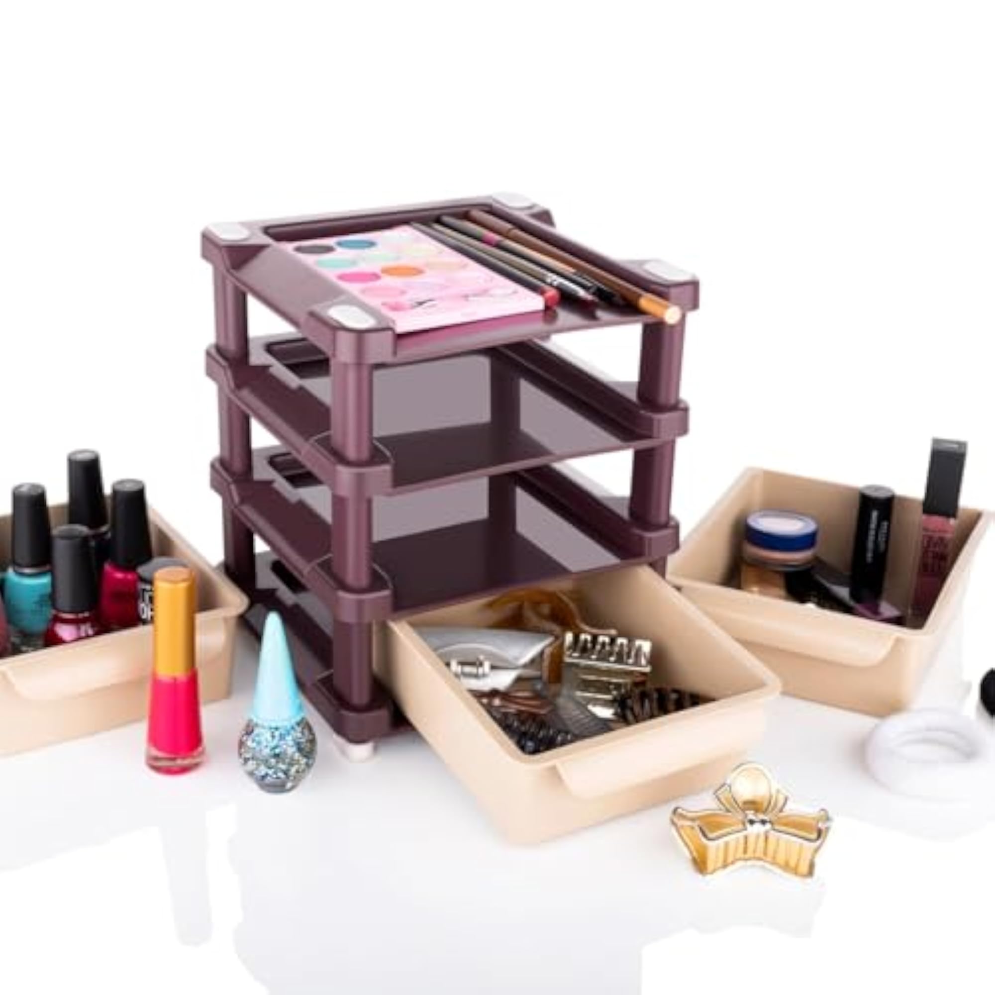 Mini 3 Layer Drawer for Storing Makeup Equipment