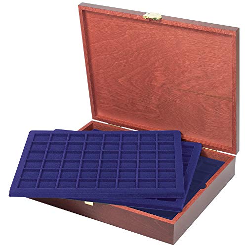 Rangement monnaies capsules champagne boite bois massif pour collectionneur