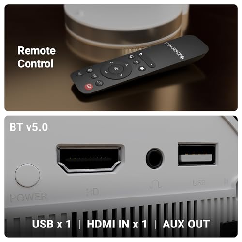 Image of Zebronics Android 13 Smart LED Projector, 1080p Support, 2800 Lumens, 100 inch Screen Size, 90 Tiltable, Auto Keystone, OTT Apps (Netflix, Prime, Hotstar), BT v5.0, HDMI, Miracast, WiFi (PixaPlay 30)