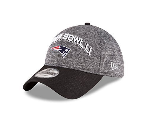 NFL New England Patriots Men's Super Bowl LI Participation 9Twenty Adjustable Cap, One Size, Gray