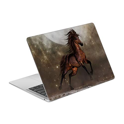 Autocollant MacBook Air 13.3 A1932 A2179 Simone Gatterwe Brun Chevaux
