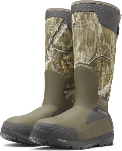 Image of LaCrosse Alphaburly Pro 18 inch Insulated Hunting Boots for Men Featuring Waterproof Rubber, 1600G Thinsulate, and EVA Footbed