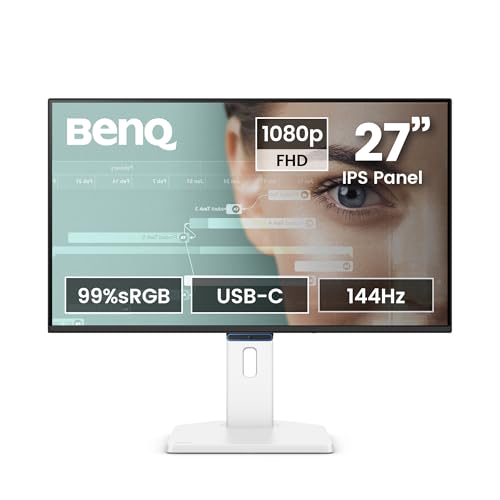 Image of BenQ GW2790TC 27 inch 1080p FHD 144Hz IPS Eye-Care Home Office Monitor, USB-C, 1080x1920, Visual Optimizer, Flicker-Free, Low Blue Light, Ultra Slim Bezel, TUV-Certified, Eye-CareU, Ergonomic Design