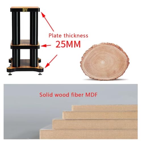 Soporte para altavoces envolventes de suelo de 66 cm con Bluetooth 3