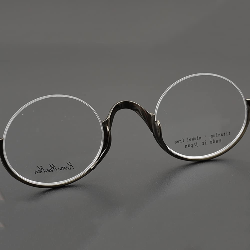 Gafas De Lectura Semi Sin Montura Vidrios De Lectura Redondos Grandes Sin Marco Gafas Presbicia 2.5 Ayudas Visuales Anti Luz Azul (Size : Diopter+2.5)