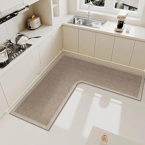 Tapete de cocina superabsorbente en forma de L con dimensiones de 70x70x45cm 2