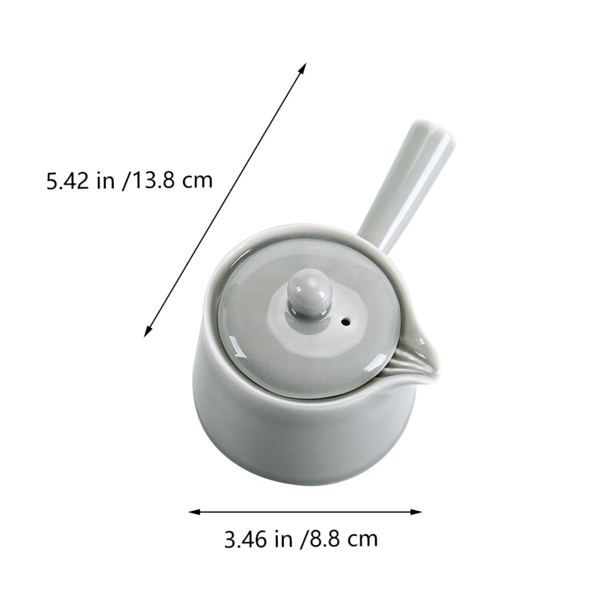 SECFOU Tetera Pequeña de Cerámica Diseño Ergonómico y Estilo Clásico, Resistente para Uso en Casa y Celebraciones como Bodas y Fiestas