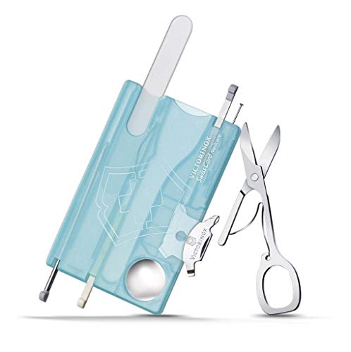 Victorinox Multitool Karte, Swiss Card Nailcare, Taschenmesser, in Kreditkartenformat, 13 Funktionen, Nagelfeile, Schere