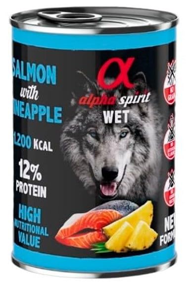 Alpha Spirit Salmón con Piña Perro Latas 400 gr