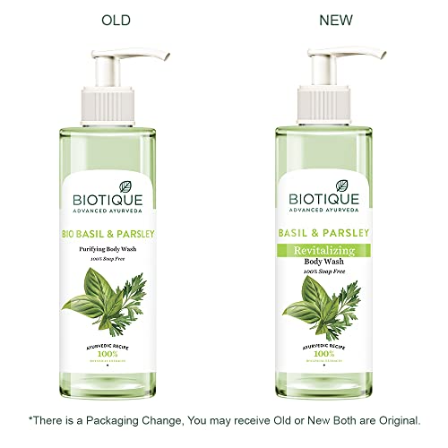 Biotique Basil & Parsley Revitalizing Body Wash | Soften Skin | Provides Natural Brightness | Deeply Cleanses | 100% Botanical Extracts | Suitable... - Image 3
