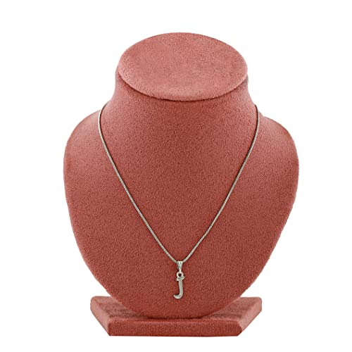 Initial Letters Rhodium Plated Pendant/Charm
