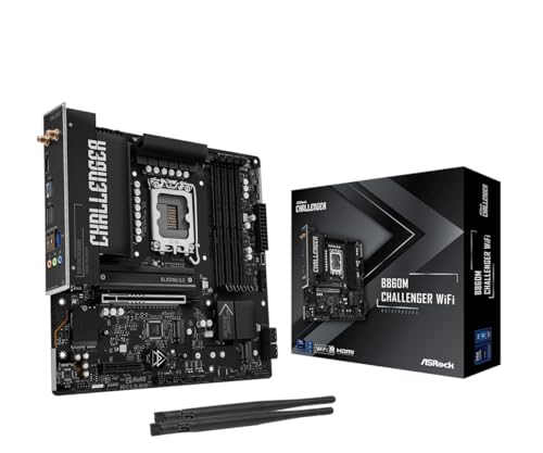 ASRock B860M Challenger WiFi mATX Motherboard Intel Core Ultra (Series 2) DDR5 8666+ (OC) PCIe 5.0 2.5G LAN WiFi 7 Dr.MOS