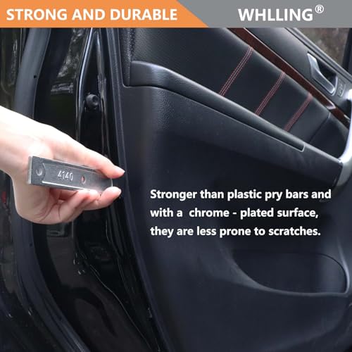 WHLLING Ferramenta de remoção de 2 peças 4140 Pry Bar, ferramenta de remoção de painel automotivo pa