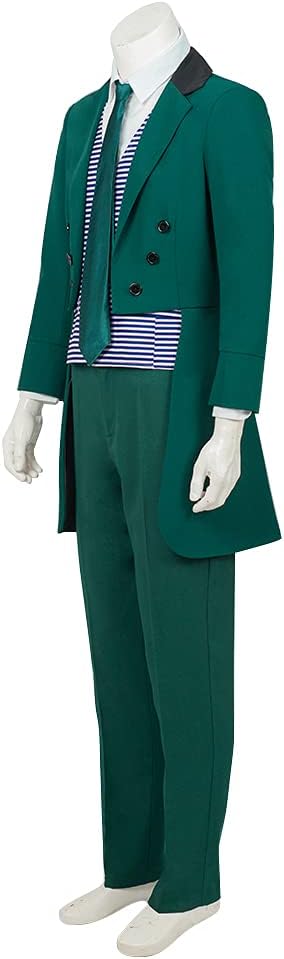 MelangCos Haunted Mansion Cosplay Costume Cast Member Maid Dress with Apron Cast Halloween Outfit