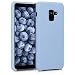 Produktbild kwmobile Hülle kompatibel mit Samsung Galaxy A8 (2018) - Handyhülle gummiert - Handy Case in Hellblau matt