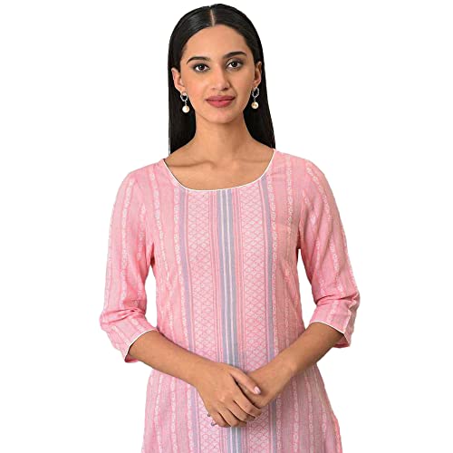 Image of Aurelia Women's Cotton Regular Fit Casual Kurta