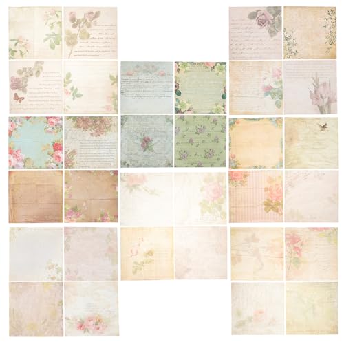 Papel para scrapbooking vintage SEWACC ideal para decorar diarios íntimos y álbumes de fotos