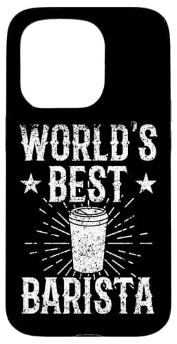World's Best バリスタコーヒーメーカー バリスタ エスプレッソコーヒー スマホケース iPhone 15 Pro 用