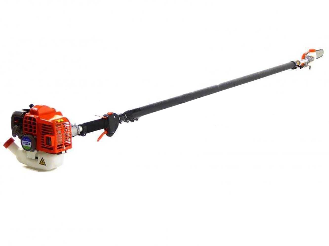 Ama Potatore A Scoppio PP.26.430 con Asta Telescopica Estensibile da 3 a 4,3 Metri, Motore 33 cc, Barra 25 cm, Peso 5,3 kg, Arancio/Nero