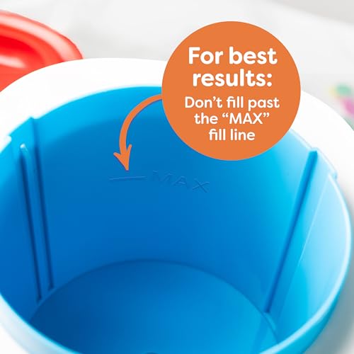 Image of Nostalgia Shave Ice and Snow Cone Machine, Multi-Use Ice Shaver for Frozen Treats, Slushies, Snow Cones, and More - Reusable Cup and Ice Mold, Stainless Steel Blades - Blue Red