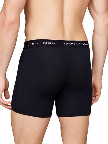 Tommy Hilfiger Herren 3er Pack Boxershorts Briefs aus Baumwolle, Mehrfarbig (Primary Red/White/Desert Sky), M 4