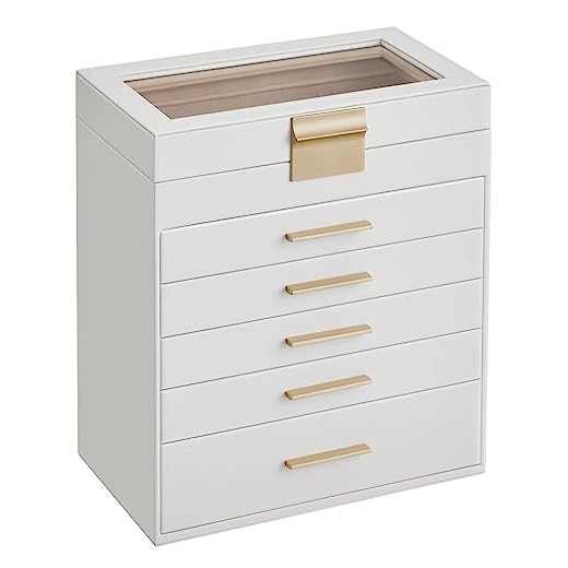 SONGMICS Stylish Jewelry Box Organizer