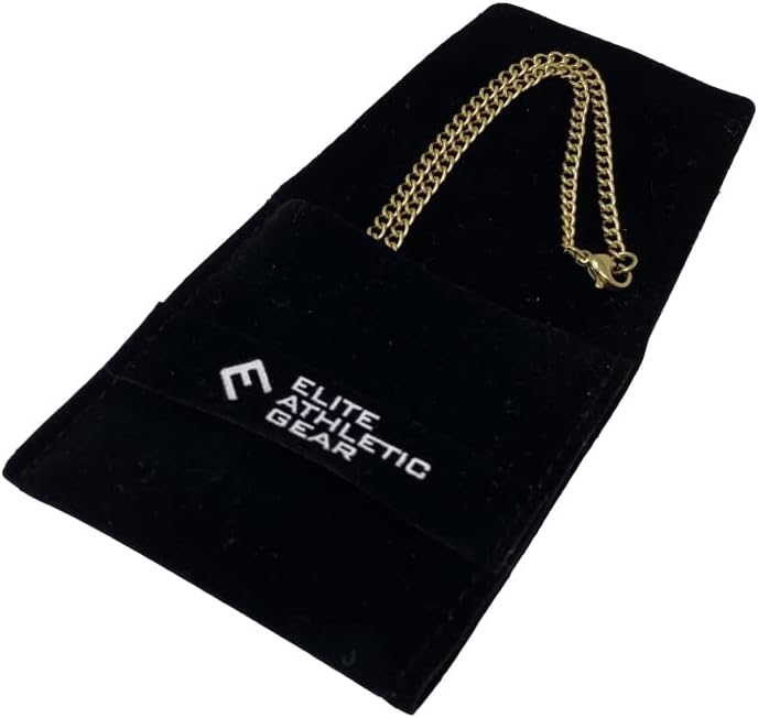 Crucifix Pendant with Chain Necklace - 14K Gold Plated Stainless Steel - 30MM or 40MM Cross