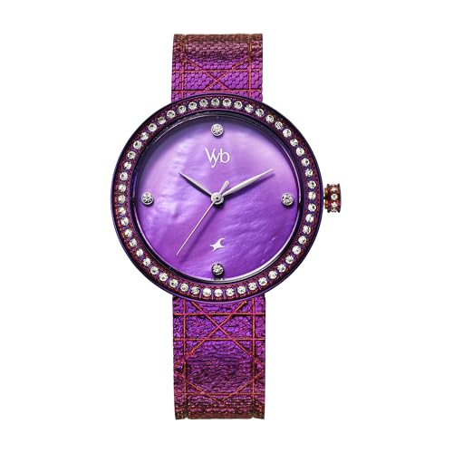 Fastrack Vyb Eclipse Quartz Analog Purple MOP Dial Dark Purple Mesh Strap Watch for Women-FV60056QM01W (B0DDKDXGM8) Amazon Price History, Amazon Price Tracker