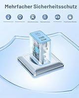 USB C Ladegerät, 40W-4 Ports USBC Stecker Netzteil Schnellladegerät Mehrfach Ladestecker mit PD+QC Power Adapter USB C Charger für iPhone 16 15 14 13 12 11 Pro Max Plus, Samsung Galaxy Handys – Ansicht 4