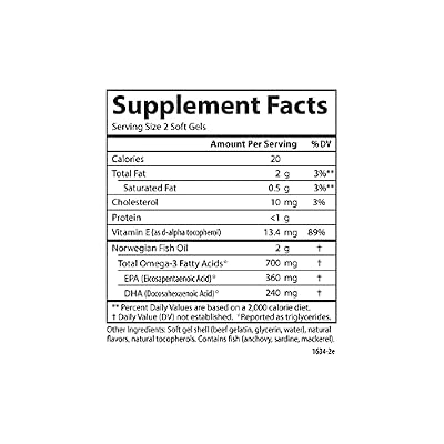 The Very Finest Fish Oil 700 Milligrams 120 + 30 free Sgels