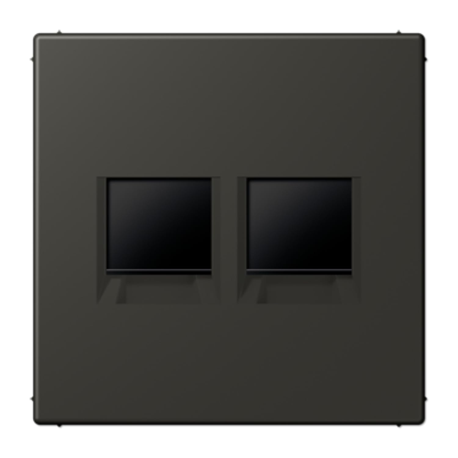 Plaque modulaire Jack-Rad JUNG pour fixer proprement vos 2 prises LC4320R