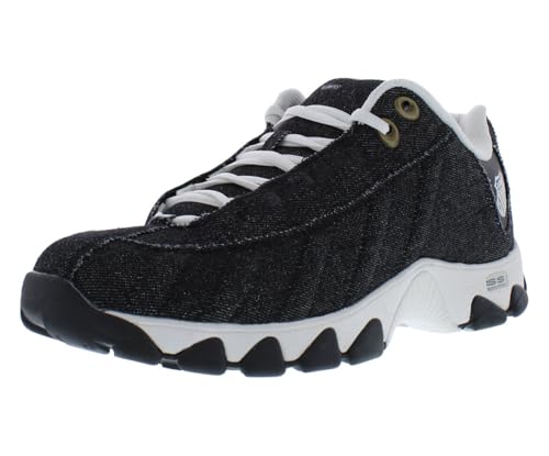 Image of K-Swiss Men's ST329 CMF Sneaker, Wide Tennis Walking Shoes Leather Upper | Court Inspired, Tennis Heritage, Comfort Soft Cushioning, Arch Support,Wide Feet fit, Chunky Silhouette, Classic Style.