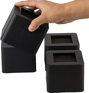 Uping Bed Risers 2.75 Inch | Heavy Duty Design Furniture Riser | 4PCS | Black