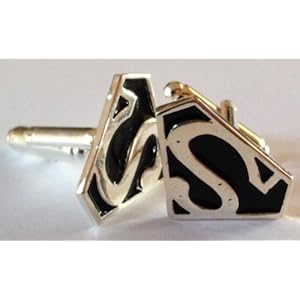 Superhero Zwart & Zilver manchetknopen manchetknopen