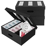 Organisation facile : la boîte de rangement CD 31,8 x 13 x 15 cm. Un seul organisateur de CD peut contenir jusqu'à 30 CD dans un étui à bijoux complet ; 60 CD dans des pochettes fines 110 dans un étui CD/DVD ; vous pouvez ranger 4 boîtes de rangement pour un total de 120 CD dans un étui à bijoux complet, 240 CD dans des pochettes fines ou 660 CD dans un boîtier CD/DVD. Organisez votre collection de musique sans effort.