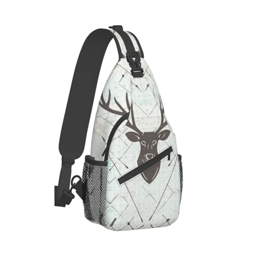 Sling Bag mochila cruzada impermeable negra unisex miniatura 2