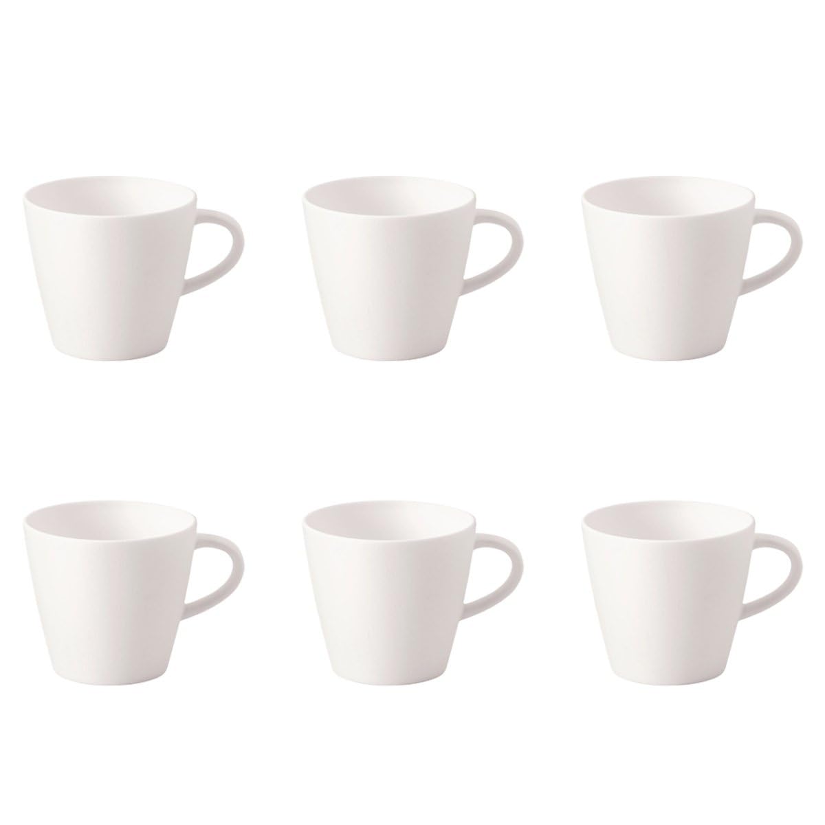 Villeroy & Boch Manufacture Rock Blanc 6er Set Espressoobertasse weiß D. 6.5cm