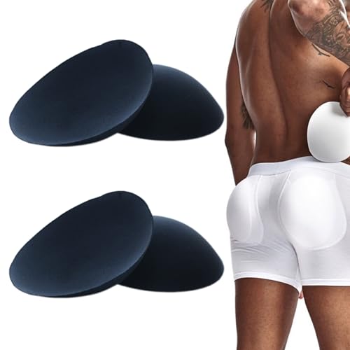 JOCKMAIL 2 Pair Mens Rear Enhancing Removable Butt Pads Foam Contour Hip Sponge Buttock Pads Enlarge...