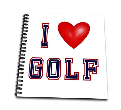 Livre de dessin 12x12 blanc cadeau idéal passionné de golf 3DRSmm