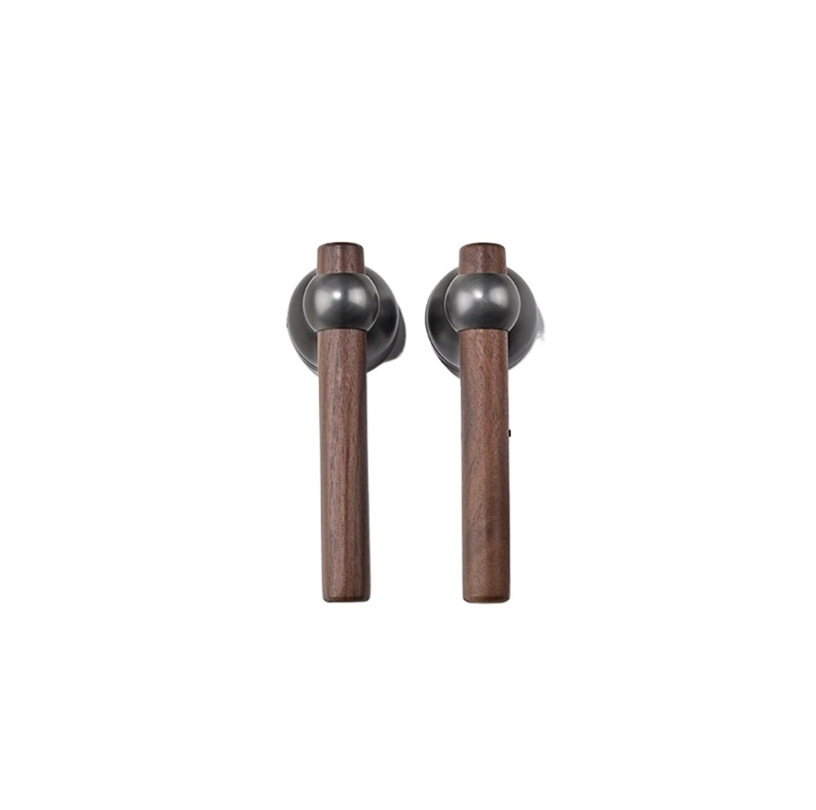Serrure de porte en bois gris chic pour chambre et salle de bain