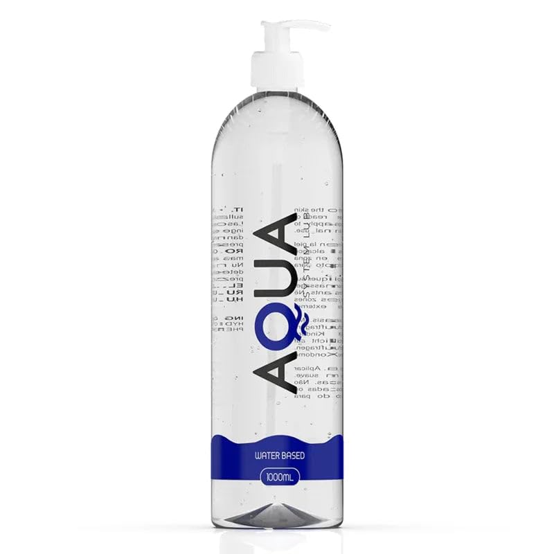 AQUA QUALITY Gleitgel auf Wasserbasis 1000 ml - transparent, geruchlos, toy-kompatibel