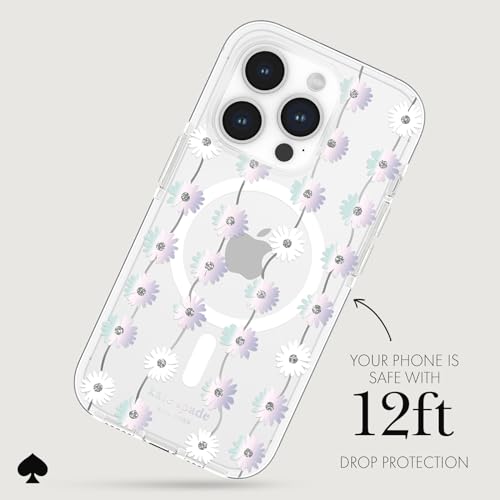 Coque iPhone 15 Pro Kate Spade MagSafe Daisy Chain fleurie - 3