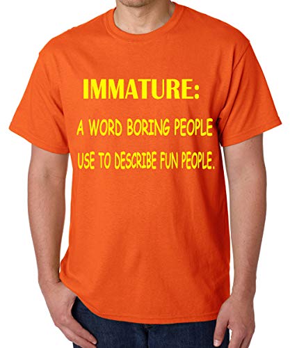 Image of Caseria Men's Cotton Printed T-Shirt -Immature Boring People | 100% Cotton | Half Sleeves | Regular Fit | Printed | Round Neck | Graphic T Shirt