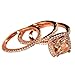 Produktbild WZYMNJZ Heißer Mode Damen Ring Rose Gold Farbe Frauen Schmuck Größe 6-10 Anillos