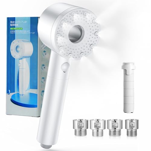 シャワーヘッド マイクロナノバブル 【肌奥までに浸透超微細泡・90%節水】超微細泡シャワーヘッド 高水圧 5段階モード 塩素除去 節水 高洗浄力 手元止水 しゃわーへっど 毛穴 ケア 汚れ 除去 美肌 保湿 頭皮に肌に優しい ミストシャワー 保温 保湿 う