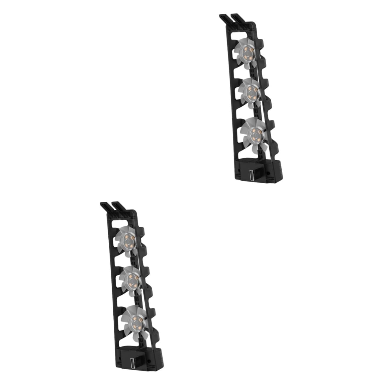 Angoily 2 Pz consolle ventola di raffreddamento della macchina da gioco ricaricabile ventaglio ventilatore fan ventola di raffreddamento a LED ventola per console di gioco AbS Black