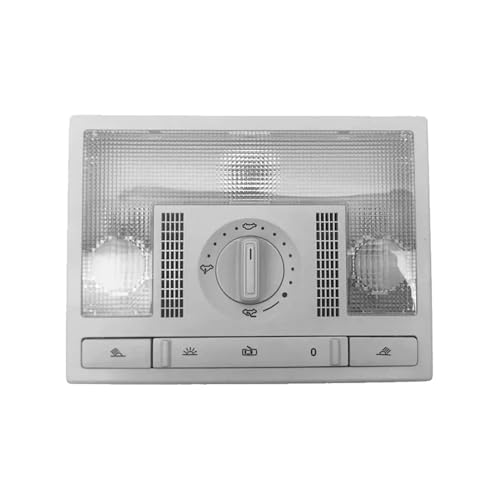 Luz de lectura con interruptor integrado y acabado negro para coche