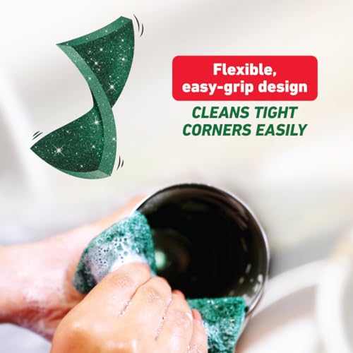 Scotch-Brite Silver Sparks Scrubber for Utensil Cleaning (Everyday Dishwashing)- Pack 6