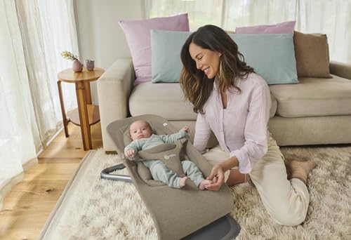 Miniatura 5 de Ergobaby Hamaca 3 en 1 Evolve, hamaca ergonómica para recién nacidos desde el nacimiento hasta los niños pequeños, cojín para recién nacido (2,5 kg - 13,2 kg), Soft Olive | Hamaca Multiposición para Bebés con Altura Ajustable, Arnés de Seguridad, Soft Olive